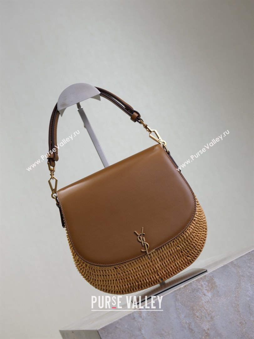 Saint Laurent Voltaire Bag in Rattan Calf Leather 753824 Brown 2026 (YY-26011614)