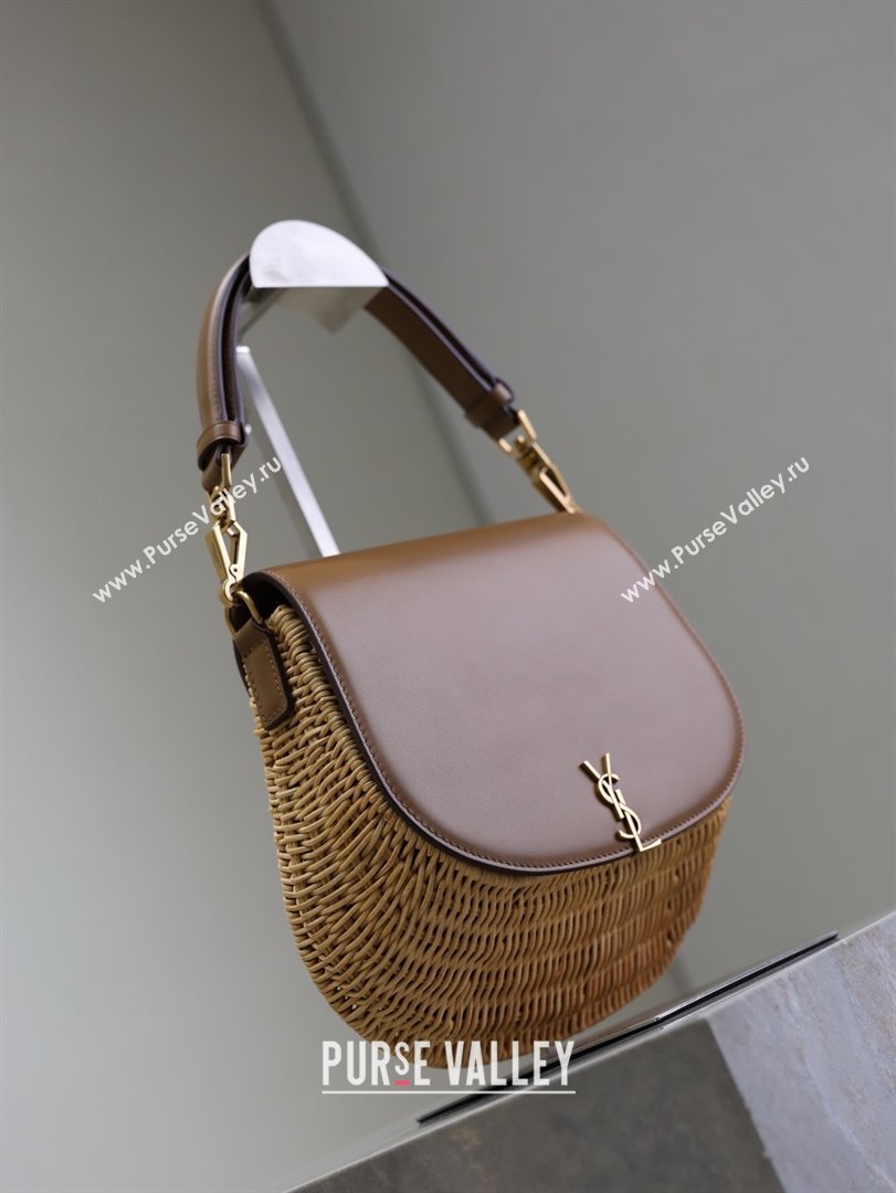 Saint Laurent Voltaire Bag in Rattan Calf Leather 753824 Brown 2026 (YY-26011614)