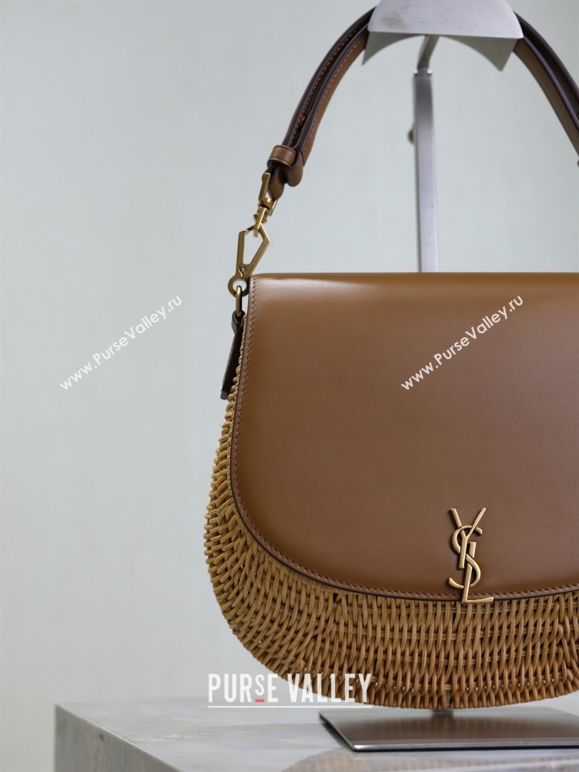 Saint Laurent Voltaire Bag in Rattan Calf Leather 753824 Brown 2026 (YY-26011614)