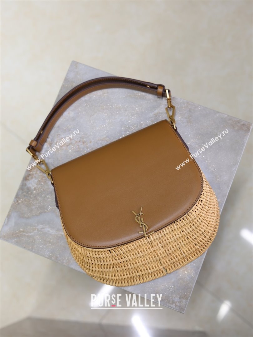 Saint Laurent Voltaire Bag in Rattan Calf Leather 753824 Brown 2026 (YY-26011614)
