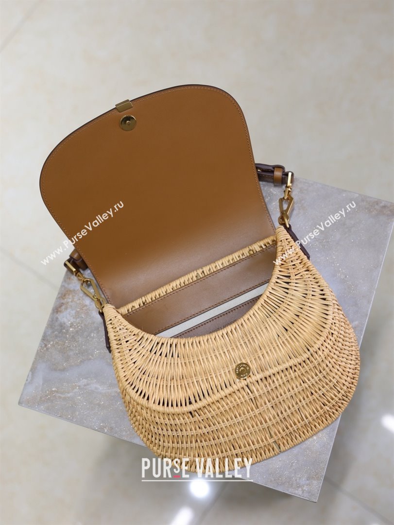 Saint Laurent Voltaire Bag in Rattan Calf Leather 753824 Brown 2026 (YY-26011614)