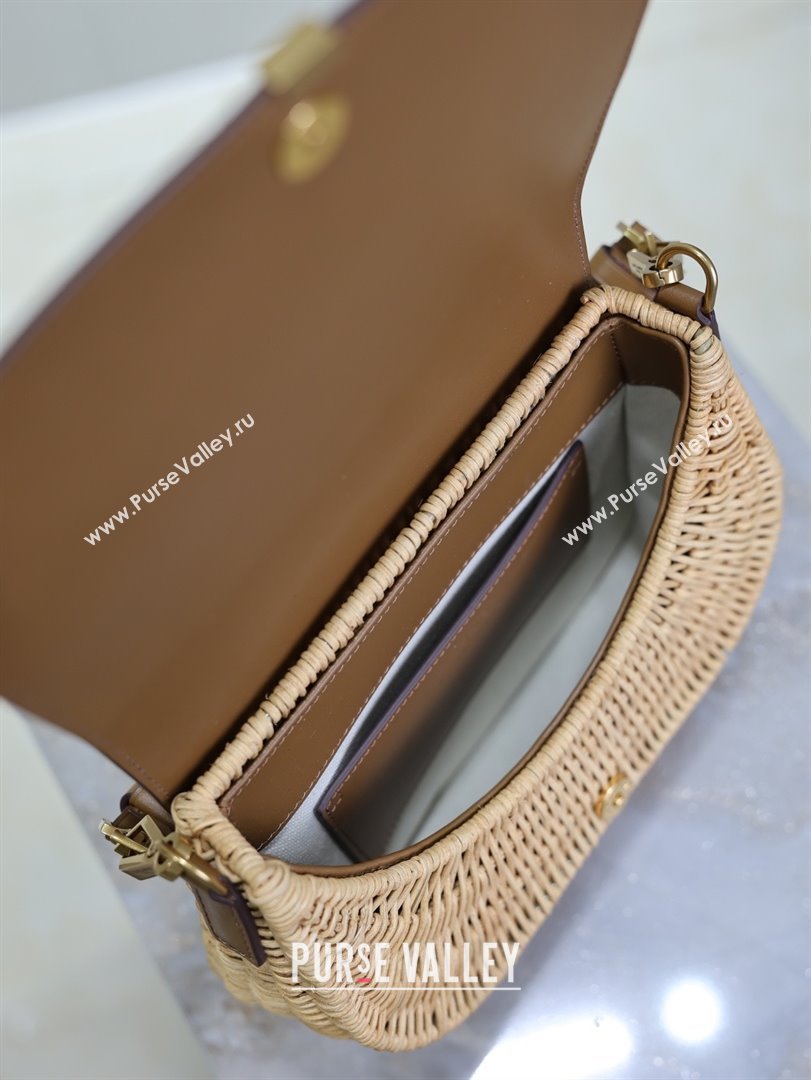 Saint Laurent Voltaire Bag in Rattan Calf Leather 753824 Brown 2026 (YY-26011614)