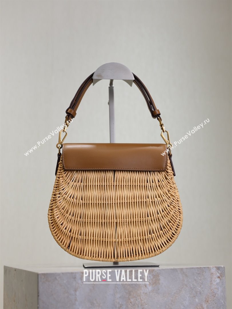 Saint Laurent Voltaire Bag in Rattan Calf Leather 753824 Brown 2026 (YY-26011614)