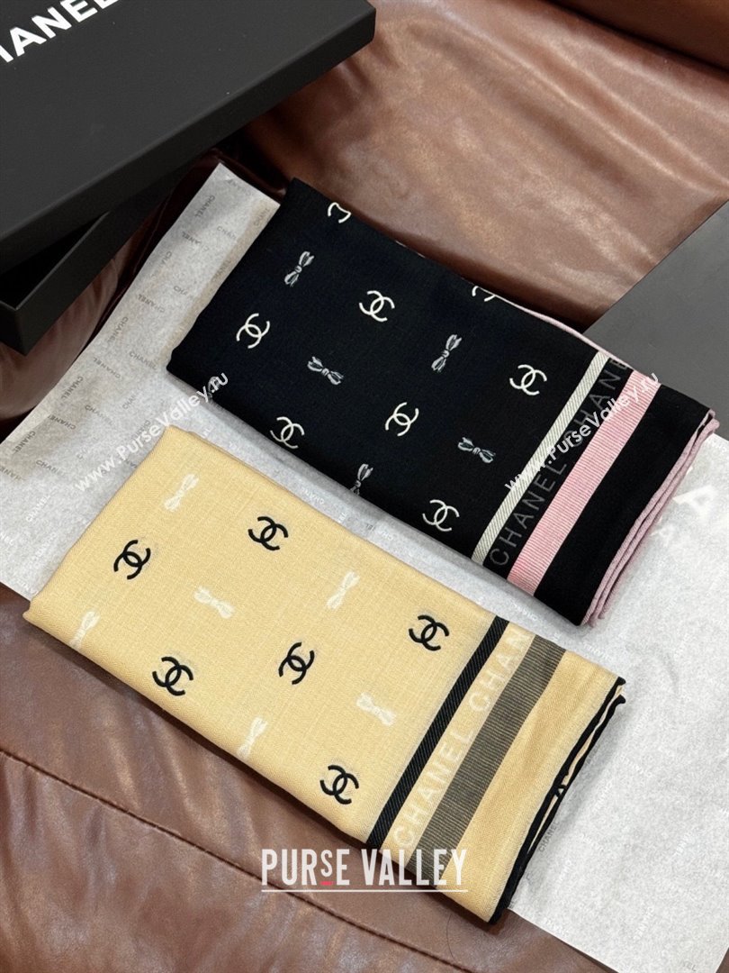 Chanel Cashmere Silk Square Scarf CH011601 Beige 2026 (A-26011601)