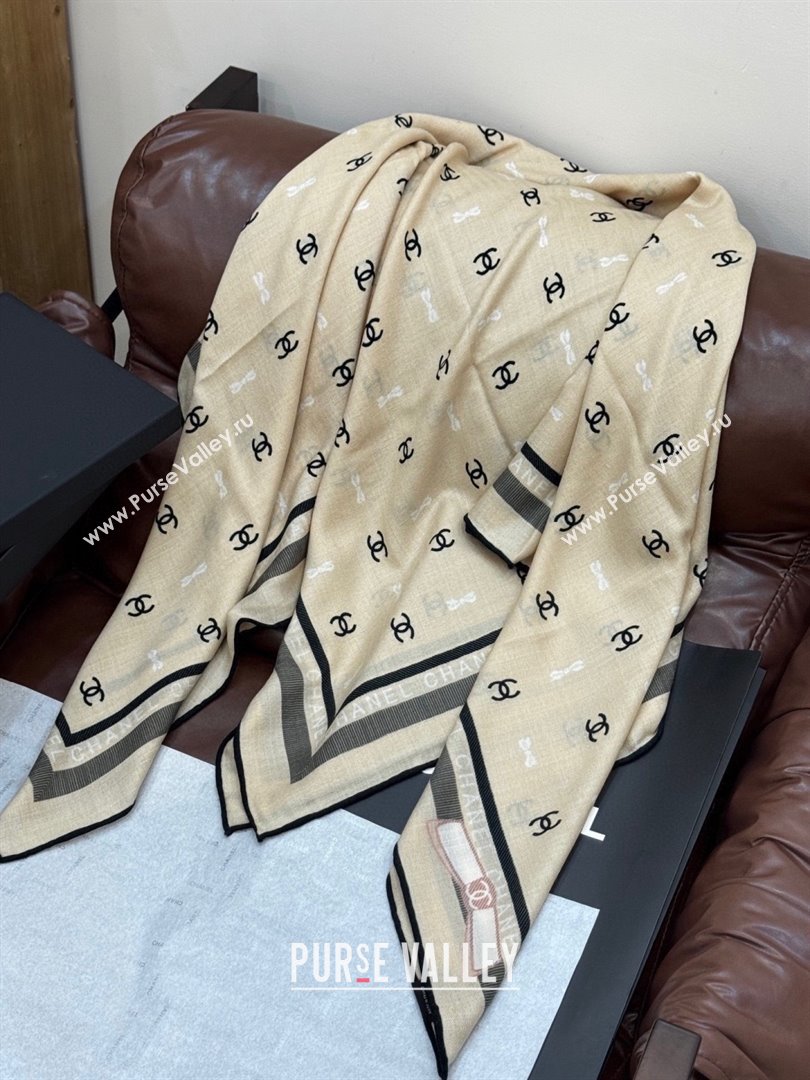 Chanel Cashmere Silk Square Scarf CH011601 Beige 2026 (A-26011601)