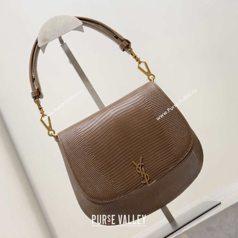 Saint Laurent Voltaire Bag in Lizard Calf Leather 753824 Brown 2026 (YY-26011612)
