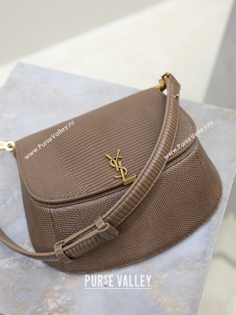 Saint Laurent Voltaire Bag in Lizard Calf Leather 753824 Brown 2026 (YY-26011612)