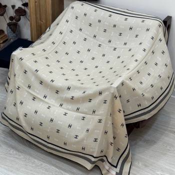 Chanel Cashmere Silk Square Scarf CH011601 Beige 2026 (A-26011601)