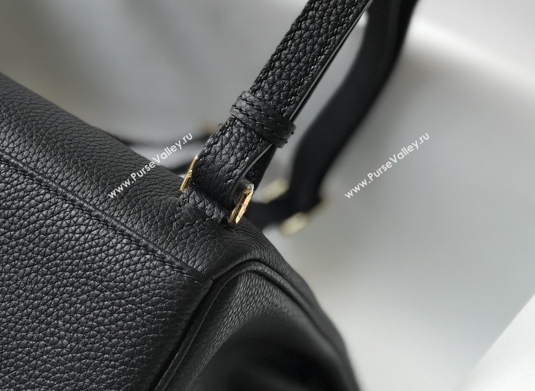 Hermes Kelly Ado Backpack 22cm in Togo Leather Black/Gold 2026(Half Handmade) (XX-26012105)