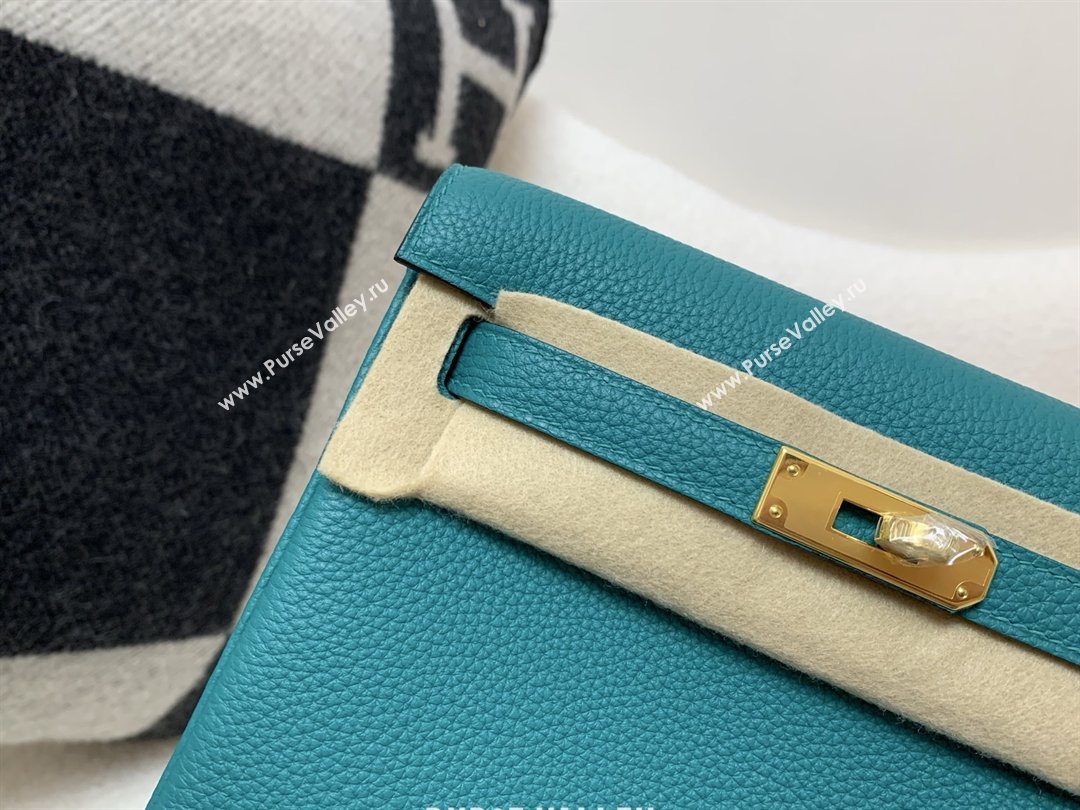 Hermes Kelly Ado Backpack 22cm in Togo Leather Verona Green/Gold 2026(Half Handmade) (XX-26012109)