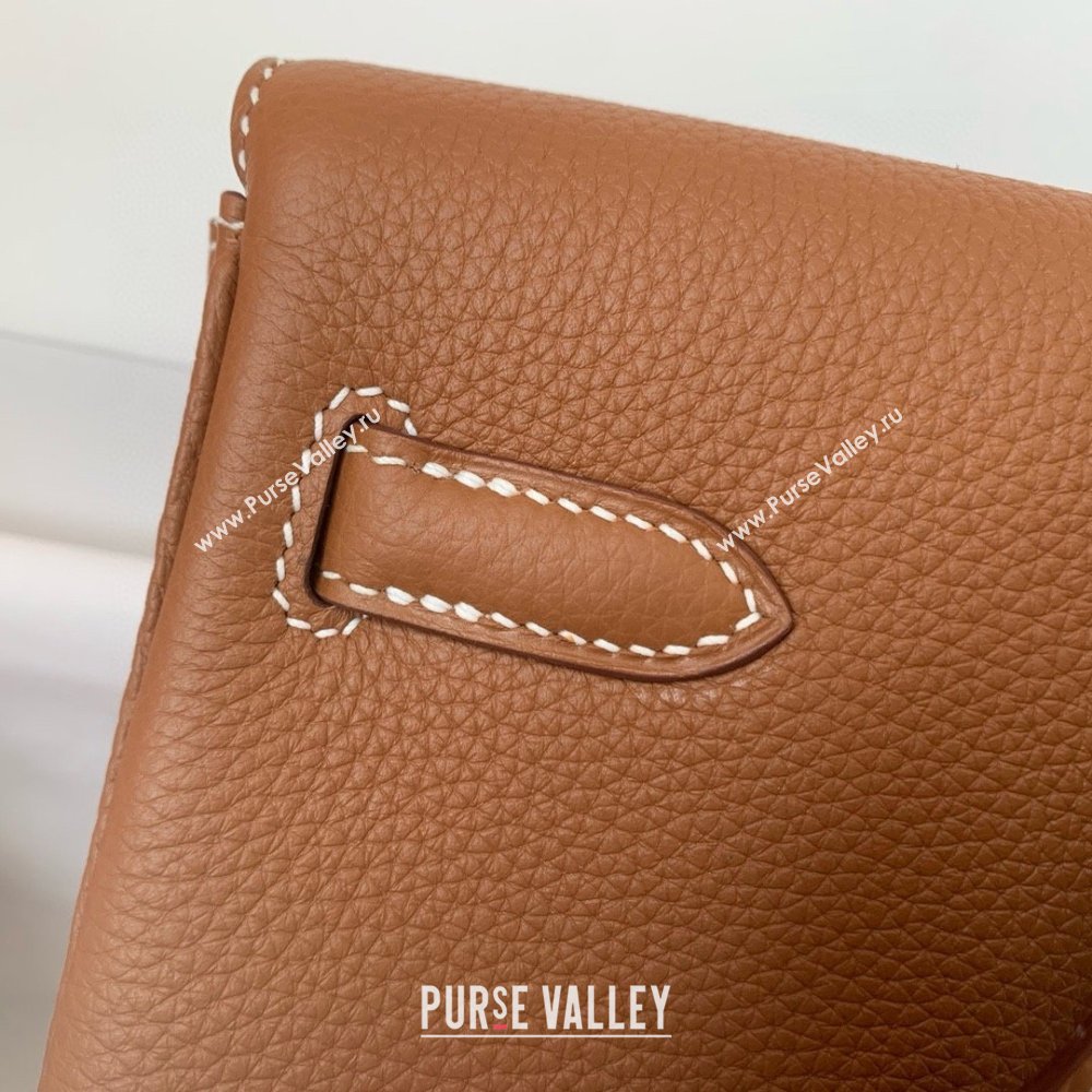 Hermes Kelly Ado Backpack 22cm in Togo Leather Brown/Gold 2026(Half Handmade) (XX-26012107)