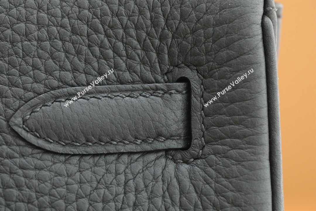 Hermes Kelly Ado Backpack 22cm in Taurillon Clemence Leather Black/Silver 2026(Half Handmade) (XYA-26012114)