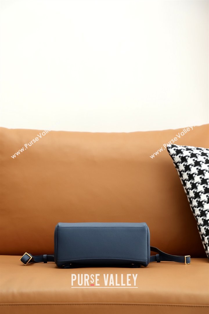 Hermes Kelly Ado Backpack 22cm in Evercolor Leather Navy Blue/Gold 2026(Half Handmade) (XYA-26012116)