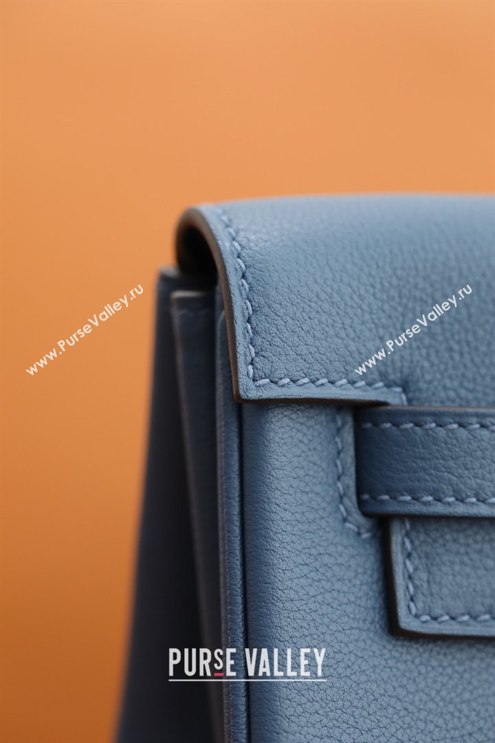 Hermes Kelly Ado Backpack 22cm in Evercolor Leather Navy Blue/Gold 2026(Half Handmade) (XYA-26012116)