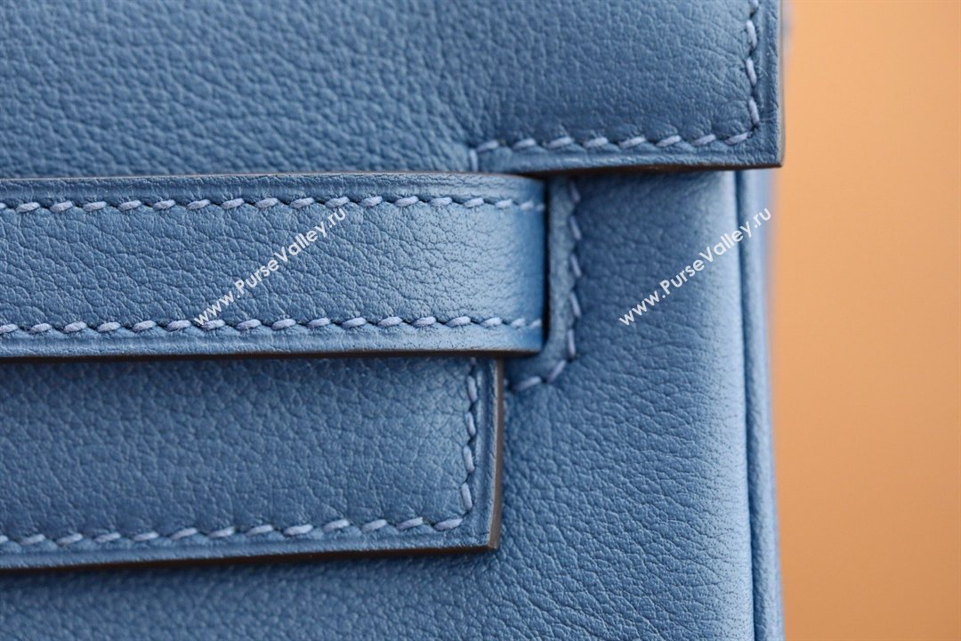 Hermes Kelly Ado Backpack 22cm in Evercolor Leather Navy Blue/Gold 2026(Half Handmade) (XYA-26012116)