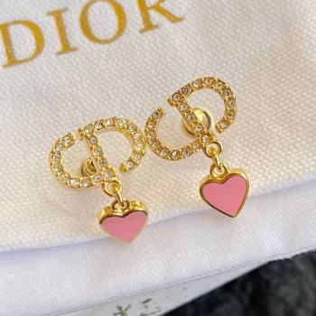 Dior Heart Dioramour Earrings D012806 Pink 2026 (YF-26012806)