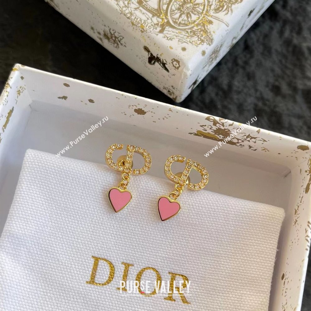 Dior Heart Dioramour Earrings D012806 Pink 2026 (YF-26012806)
