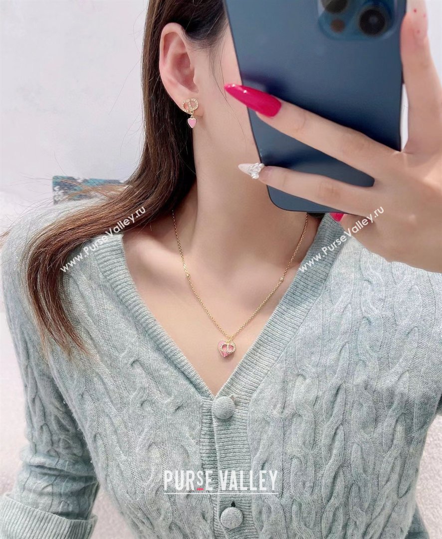 Dior Heart Dioramour Necklace D012807 Pink 2026 (YF-26012807)