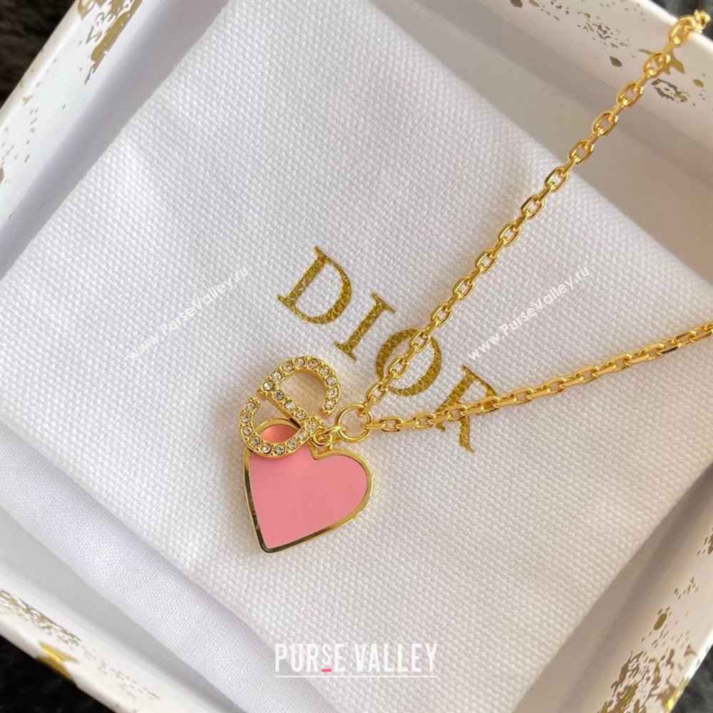 Dior Heart Dioramour Necklace D012807 Pink 2026 (YF-26012807)