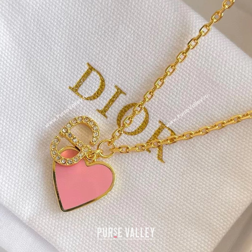Dior Heart Dioramour Necklace D012807 Pink 2026 (YF-26012807)