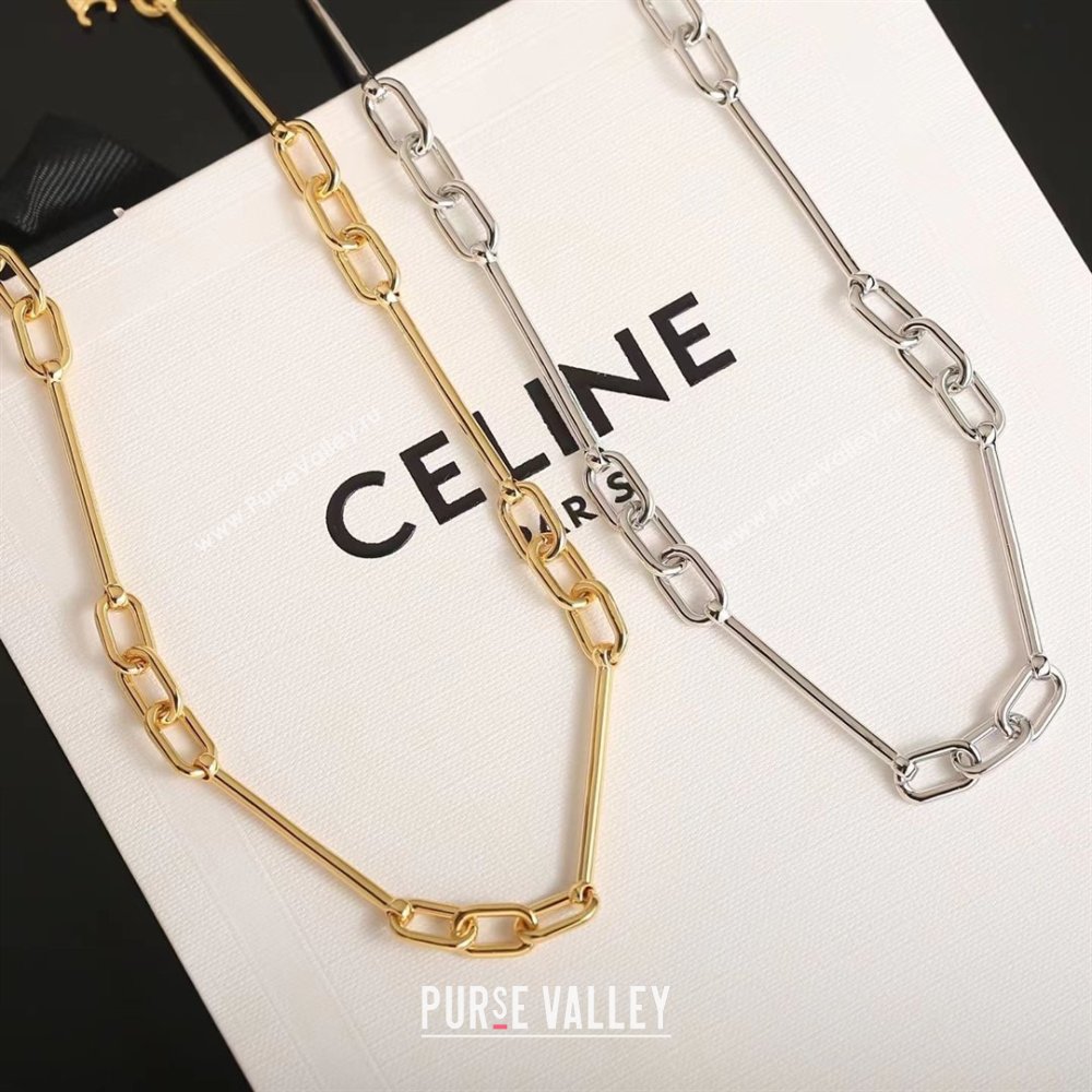 Celine Brass Necklace C012810 Gold 2026 (YF-26012810)