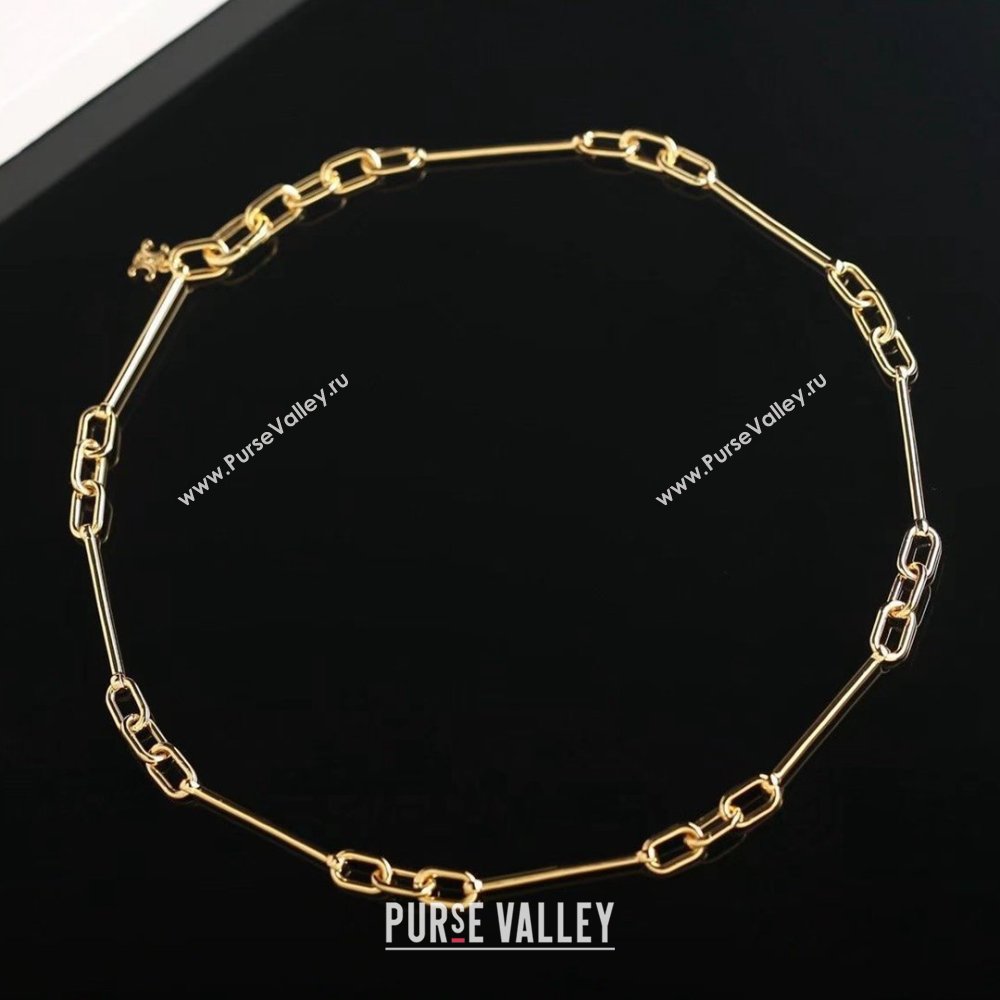 Celine Brass Necklace C012810 Gold 2026 (YF-26012810)