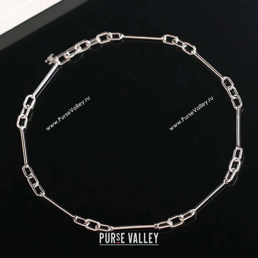 Celine Brass Necklace C012811 Silver 2026 (YF-26012811)