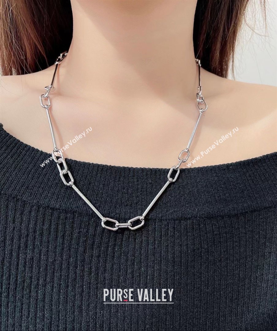 Celine Brass Necklace C012811 Silver 2026 (YF-26012811)