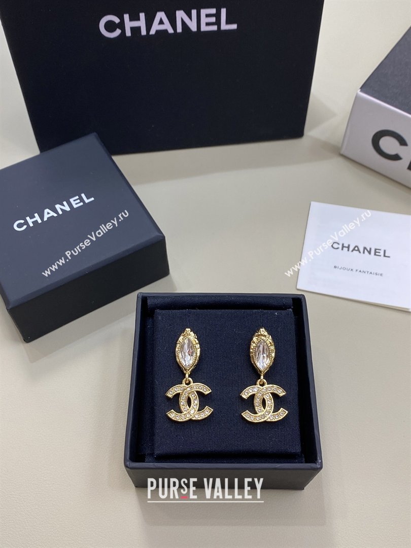 Chanel Crystals Earrings CH012813 Gold 2026 (YF-26012813)