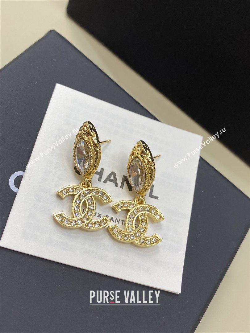 Chanel Crystals Earrings CH012813 Gold 2026 (YF-26012813)