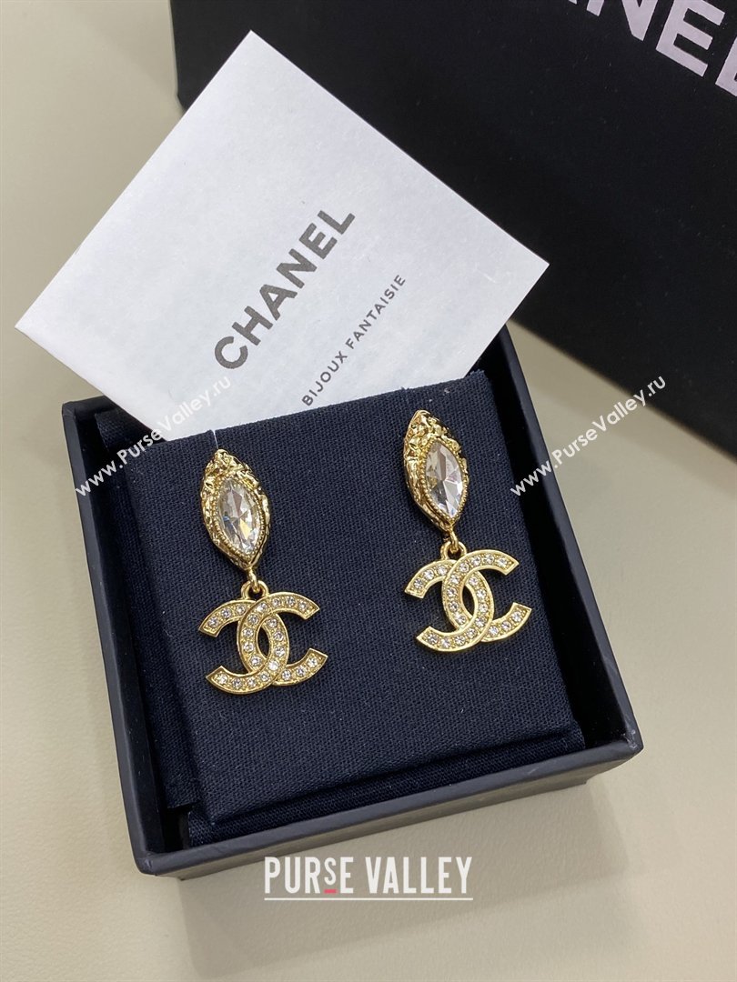 Chanel Crystals Earrings CH012813 Gold 2026 (YF-26012813)