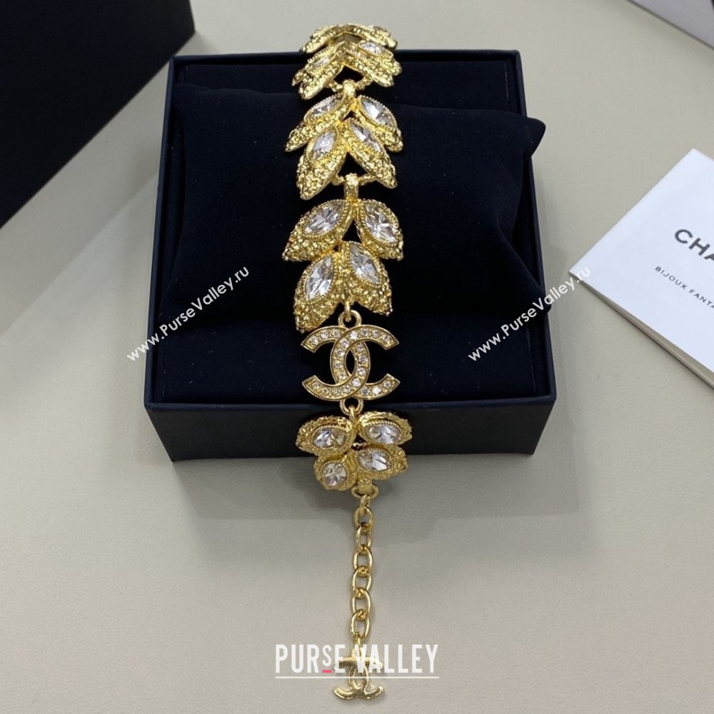 Chanel Brass Crystals Bracelet CH012815 Gold 2026 (YF-26012815)