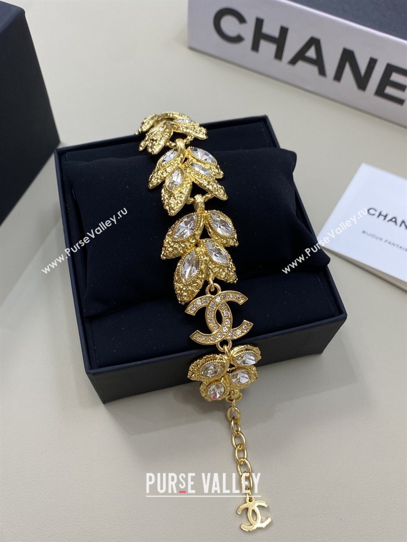 Chanel Brass Crystals Bracelet CH012815 Gold 2026 (YF-26012815)