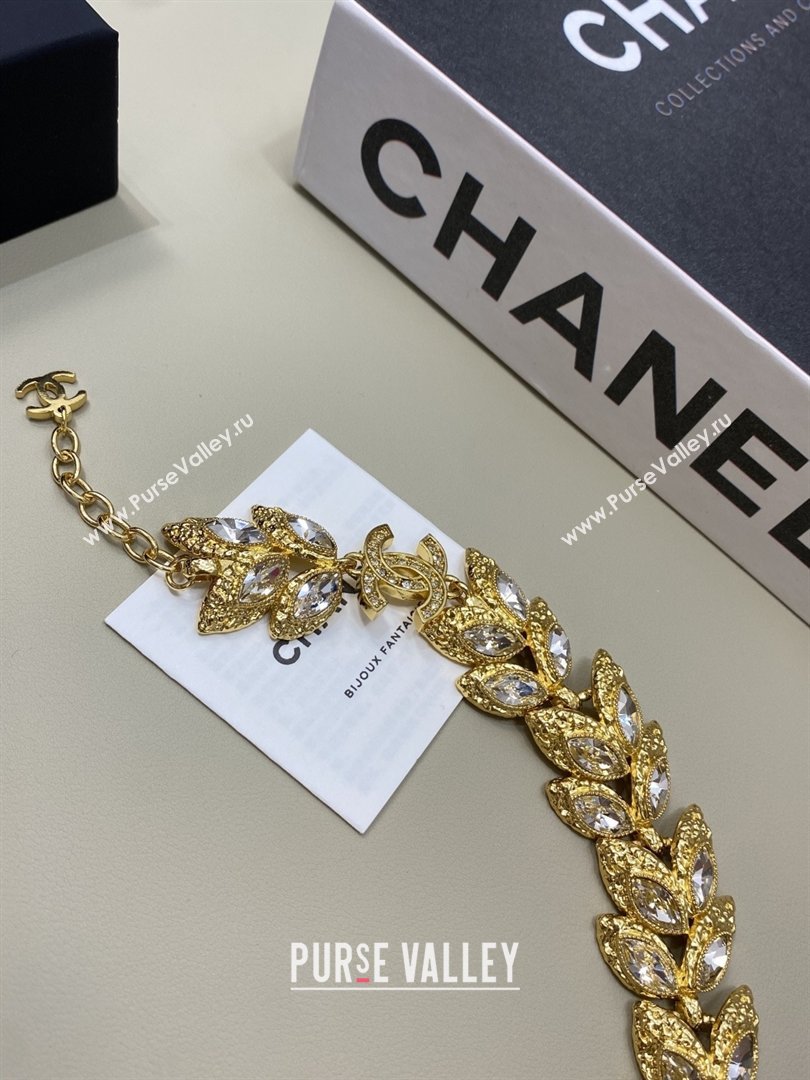 Chanel Brass Crystals Bracelet CH012815 Gold 2026 (YF-26012815)