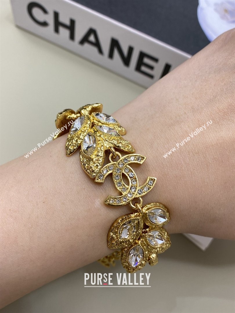 Chanel Brass Crystals Bracelet CH012815 Gold 2026 (YF-26012815)
