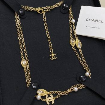 Chanel Brass Crystals Necklace CH012816 Gold 2026 (YF-26012816)