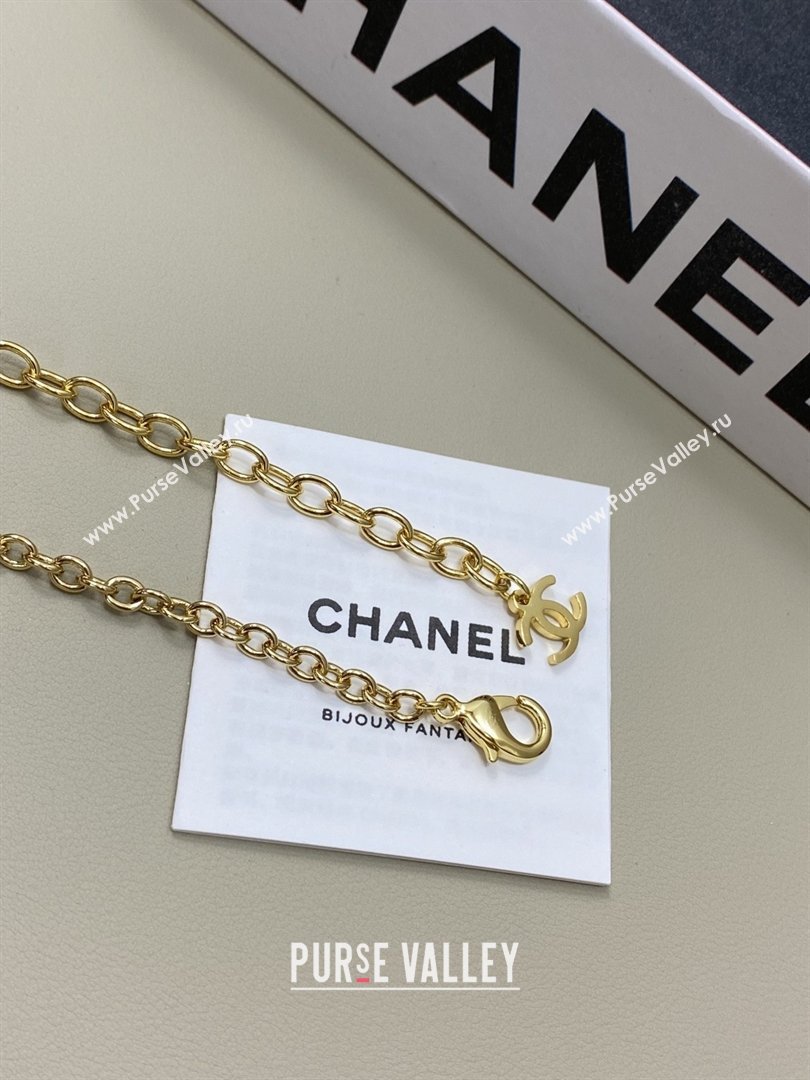 Chanel Brass Crystals Necklace CH012816 Gold 2026 (YF-26012816)