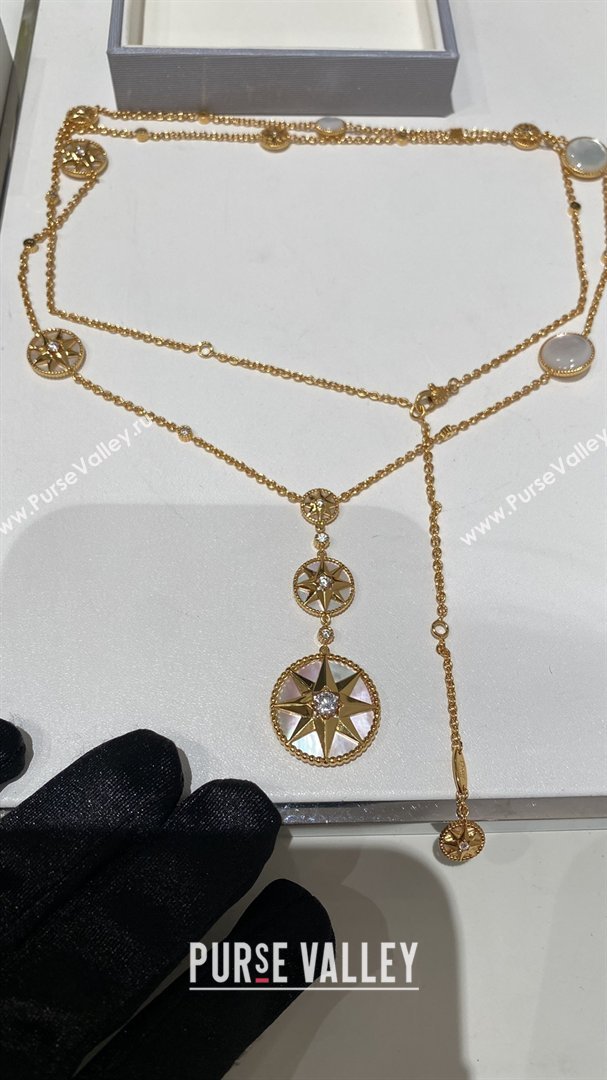 Dior Rose des Vents Necklace D012822 White 2026 (YF-26012822)