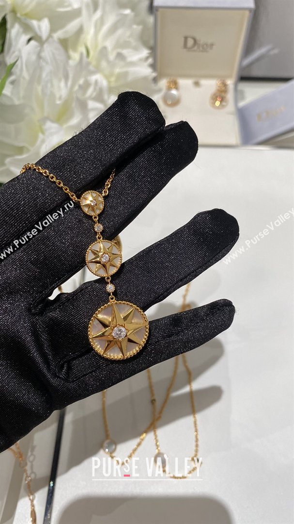 Dior Rose des Vents Necklace D012822 White 2026 (YF-26012822)