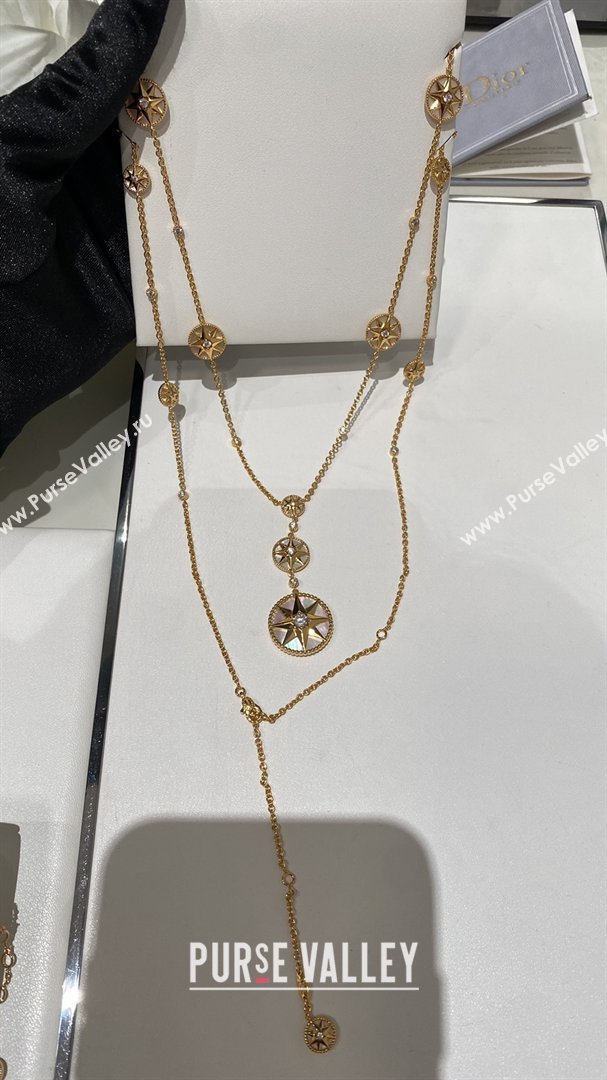 Dior Rose des Vents Necklace D012822 White 2026 (YF-26012822)