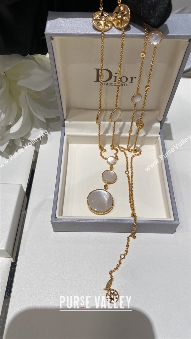Dior Rose des Vents Necklace D012822 White 2026 (YF-26012822)