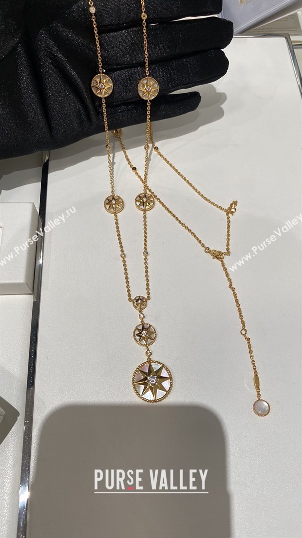 Dior Rose des Vents Necklace D012822 White 2026 (YF-26012822)