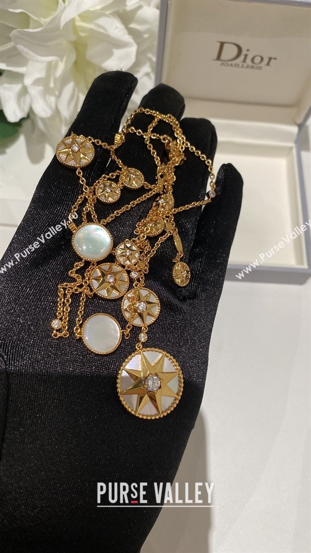 Dior Rose des Vents Necklace D012822 White 2026 (YF-26012822)