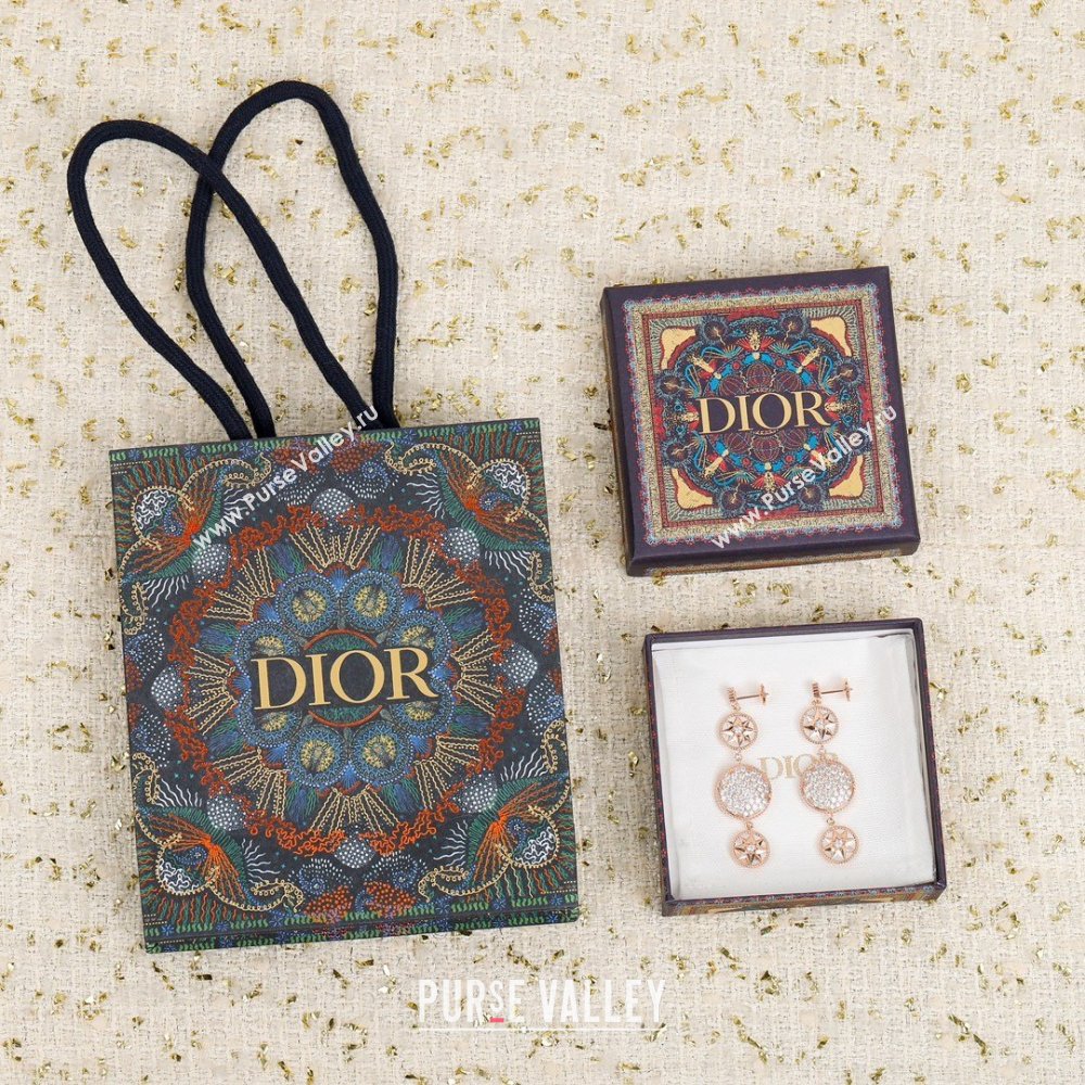 Dior Rose des Vents Earrings D012823 Rosy Gold 2026 (YF-26012823)