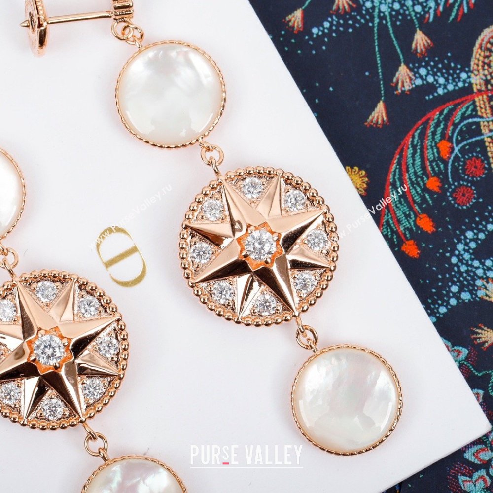 Dior Rose des Vents Earrings D012823 Rosy Gold 2026 (YF-26012823)