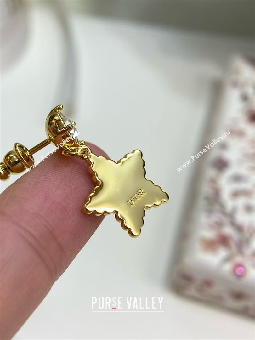 Dior Petit CD Lucky Baroque Earrings D012827 Gold/Pink 2026 (YF-26012827)