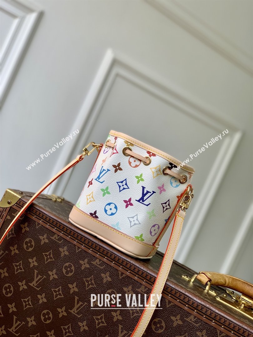 LV x TM Nano Noe Bag in Multicolor/White Monogram M27493 2026 (K-26012601)