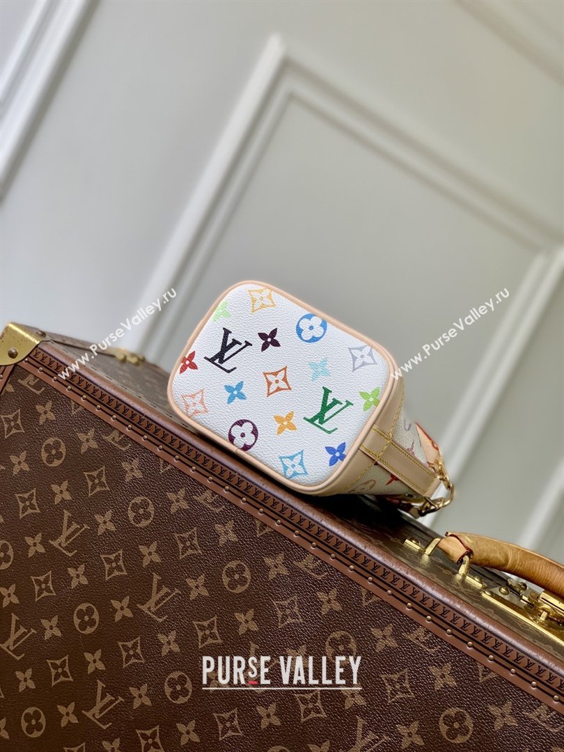 LV x TM Nano Noe Bag in Multicolor/White Monogram M27493 2026 (K-26012601)