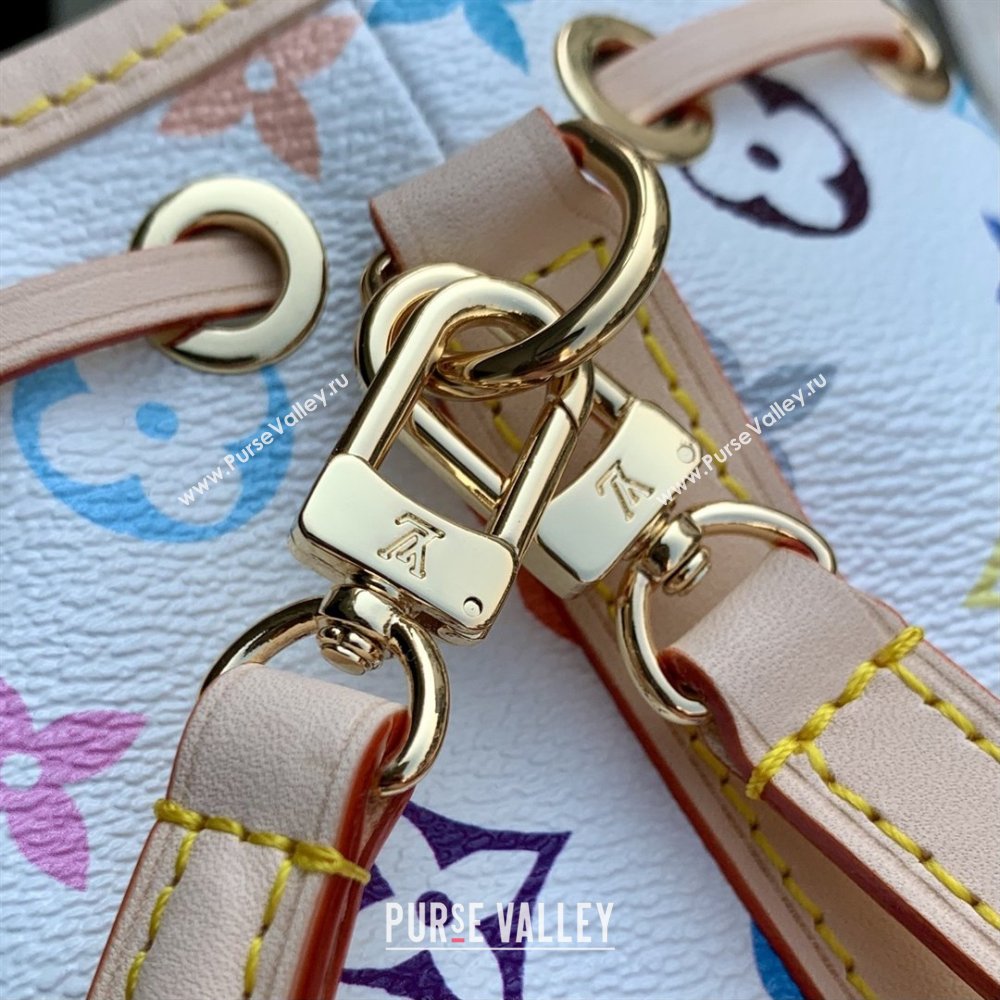 LV x TM Nano Noe Bag in Multicolor/White Monogram M27493 2026 (K-26012601)