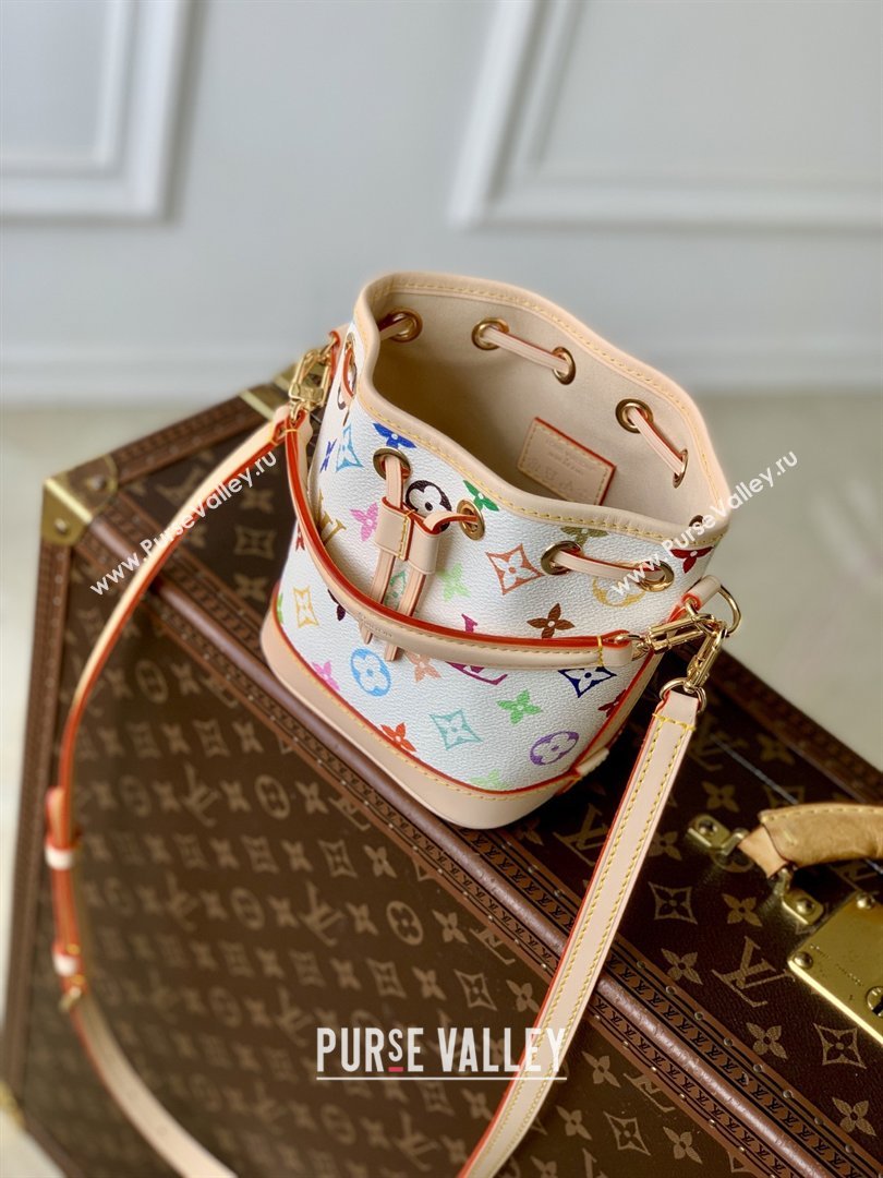 LV x TM Nano Noe Bag in Multicolor/White Monogram M27493 2026 (K-26012601)
